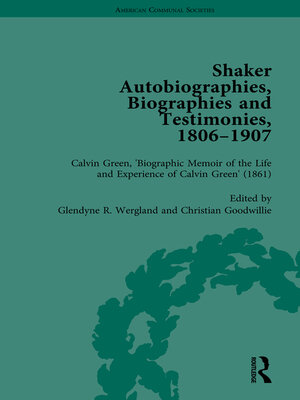 cover image of Shaker Autobiographies, Biographies and Testimonies, 1806-1907 Vol 2